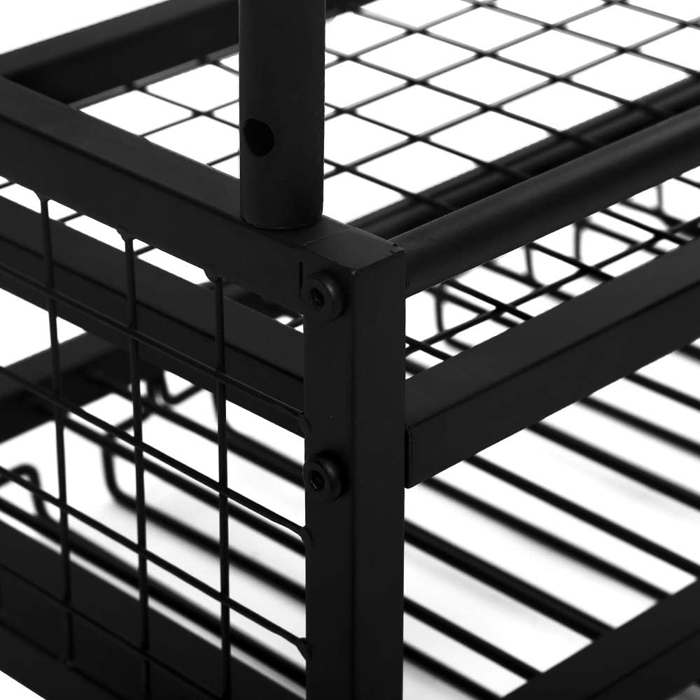 Hanging Wine Glass Rack Ceiling for Bar Restaurants,47.2in Adjustable Metal Wine Glass Holder,Industrial Iron Wine Shelf Wall Mounted(Black)